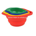 250ml, 125ml, 80ml, 60ml Multifunción Silicona Plegable Medición Bowl Equipos de Medición